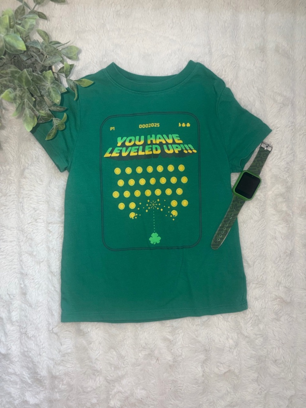 Cat & Jack “You Have Leveled Up” Graphic T-Shirt – Size XS (4/5)